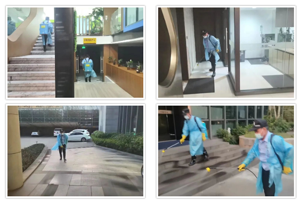 德赢VWIN集团按期对牢靠场合举行消杀消毒，，，，，包管员工清静