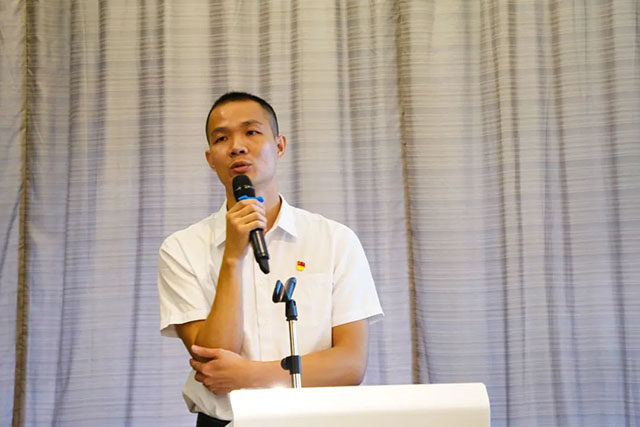 狮山镇党建办副主任叶荫朋揭晓致辞