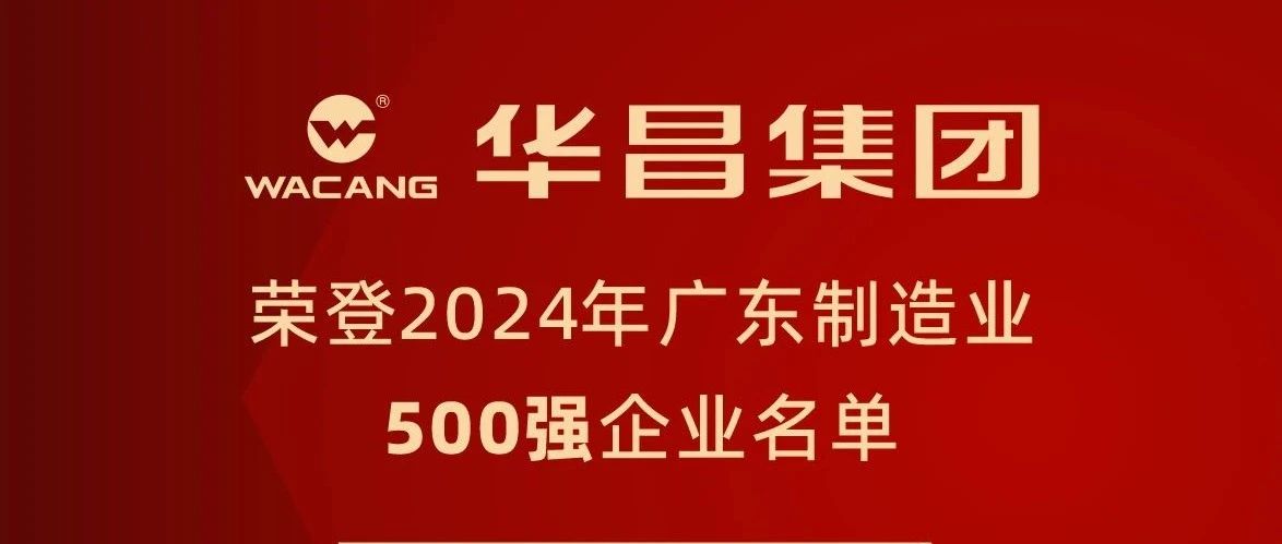 德赢VWIN集团连任2024年广东制造业500强，，，，，，排名跃升至第91位！